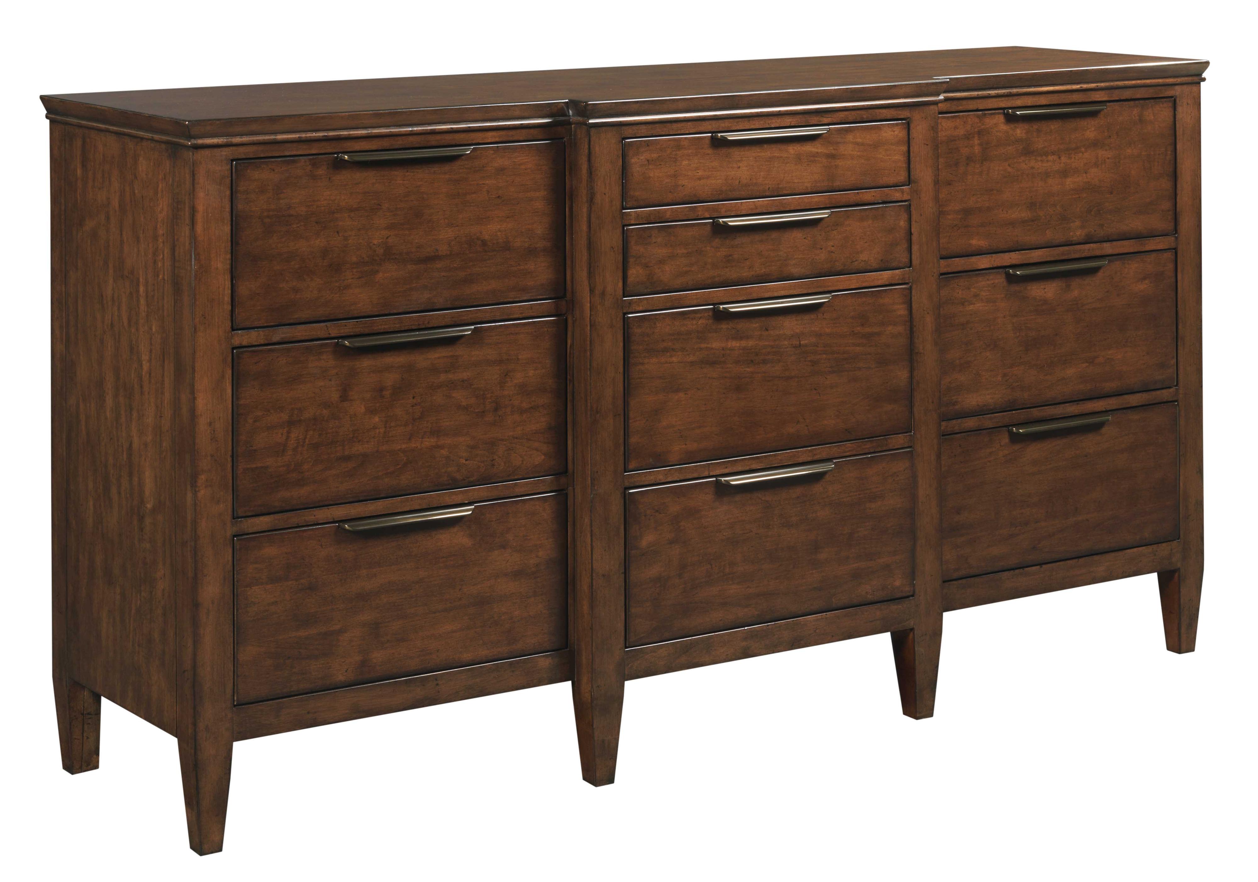 Kincaid Furniture Elise Transitional Bristow Breakfront Dresser with Ten Drawers Jacksonville
